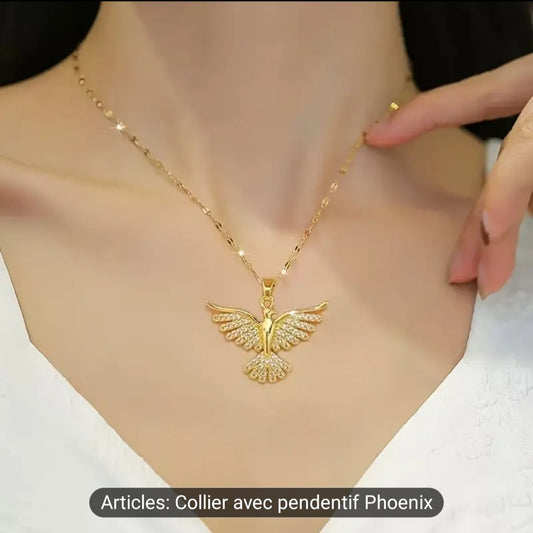 Collier avec pendentif Phoenix