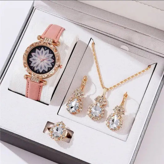 Coffret Elégance Blanche Montre et Parure
