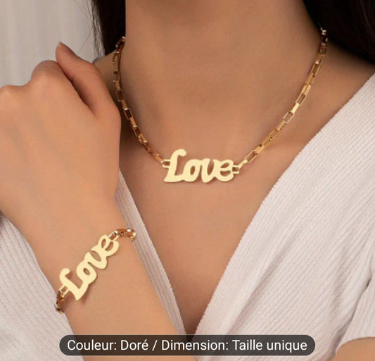 Bracelet et collier minimaliste