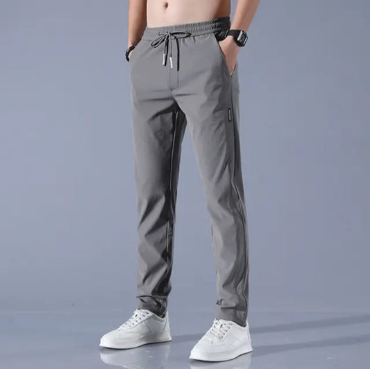 Pantalon déconcentré en soie glacée pour Home Beige Taille M