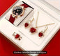 Coffret Elégance Rouge Montre et Parure